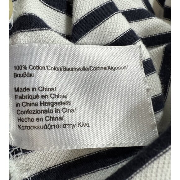 Brooks Brothers Mens St Andrews Golf Links Polo Shirt Size XL Navy White Striped - Picture 10 of 15